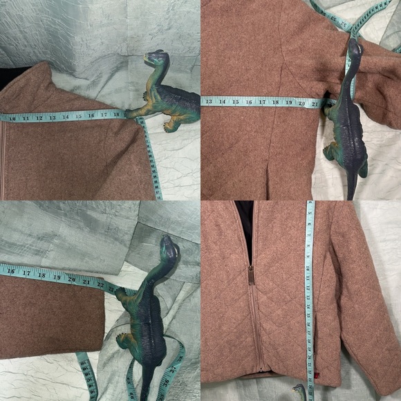 Woolrich Women’s Quilted Hazelnut Heather Wool Zippered Jacket | Medium - Picture 13 of 13